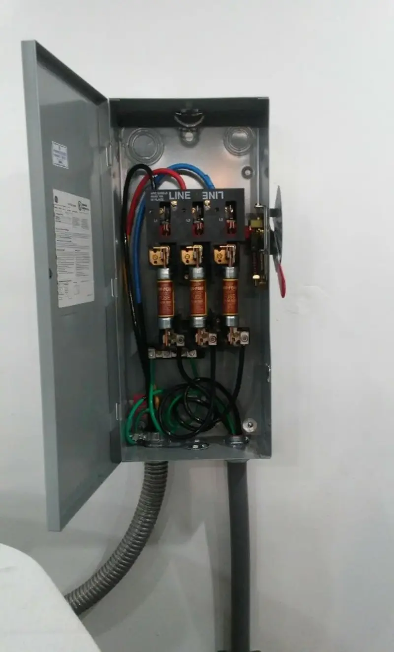 Three-phase disconnect switch installed for Electrical Wiring & Rewiring in Langley Park